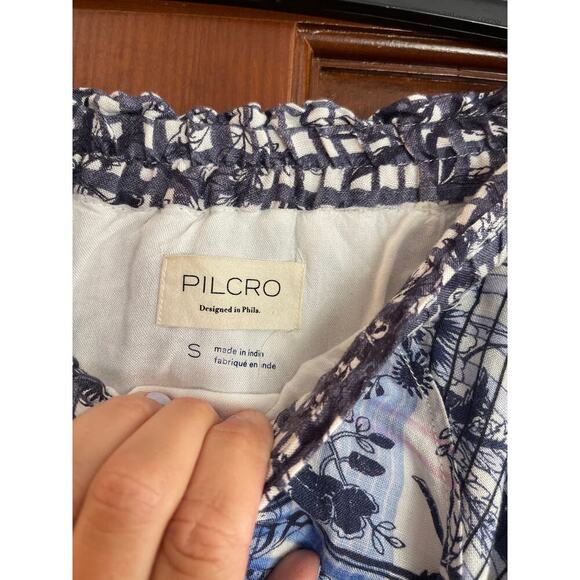 Anthropologie pilcro Linen blend asymmetrical maxi skirt small - Picture 5 of 8